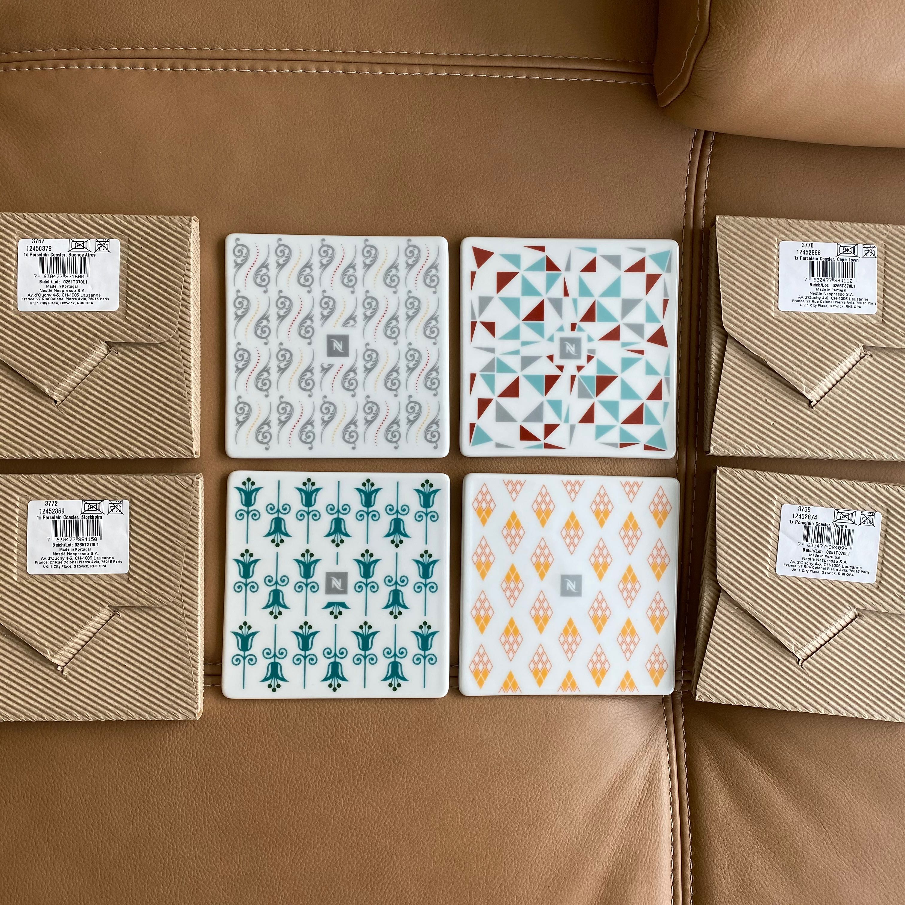 Nespresso Tile Coasters Made in Portugal 2021 Furniture Home