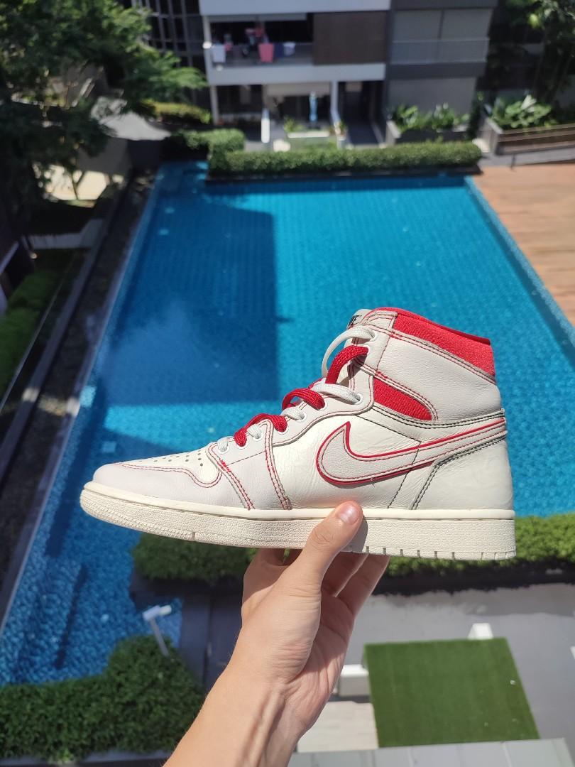 Nike Air Jordan 1 Retro High Phantom Gym Red Men s Fashion Footwear Sneakers on Carousell