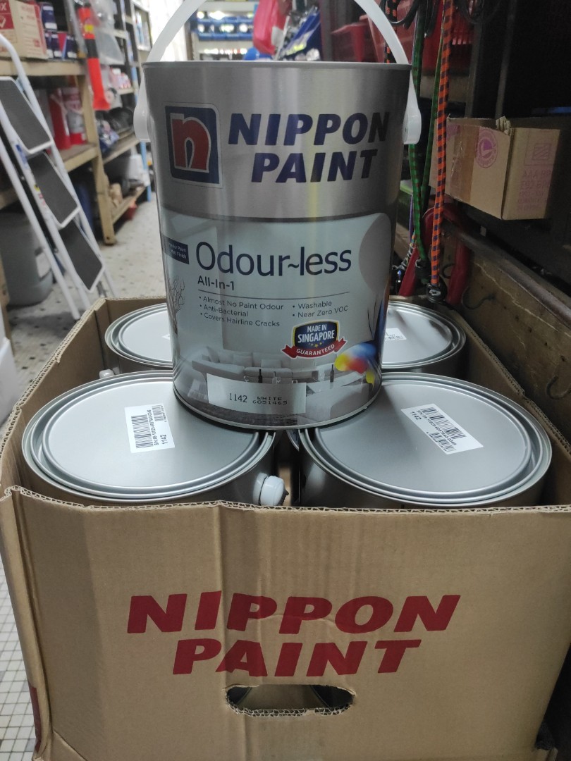 Nippon Odourless Paint White Allinone paint 1142 colour anti