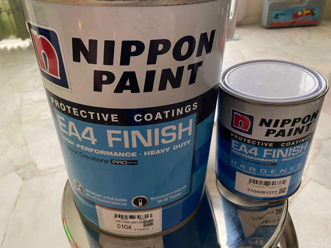 Nippon Paint EA4 Epoxy floor paint (Grey), Furniture & Home Living