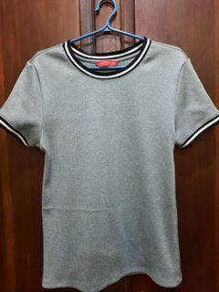 Penshoppe Knitted Gray Shirt