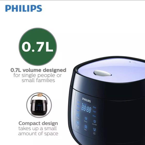 Philips Viva Collection Mini Rice Cooker 0.7L HD3060/62, TV & Home