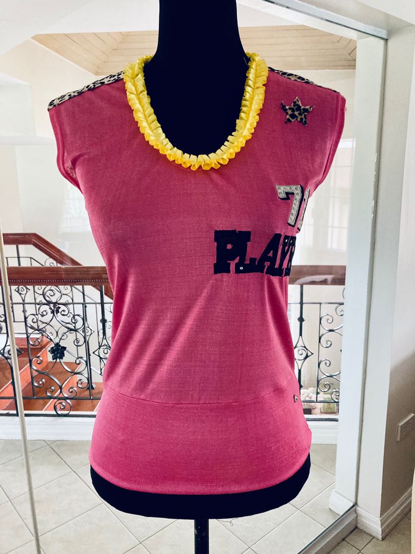 Playboy top, Women's Fashion, Tops, Sleeveless on Carousell