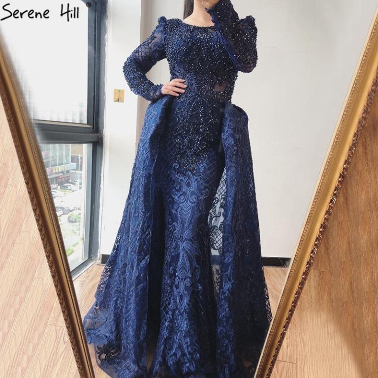 Pre order red pink blue black green bodycon slit long sleeve diamond wedding bridal evening prom dress gown RBP1654 Women s Fashion Dresses Sets Evening dresses gowns on Carousell