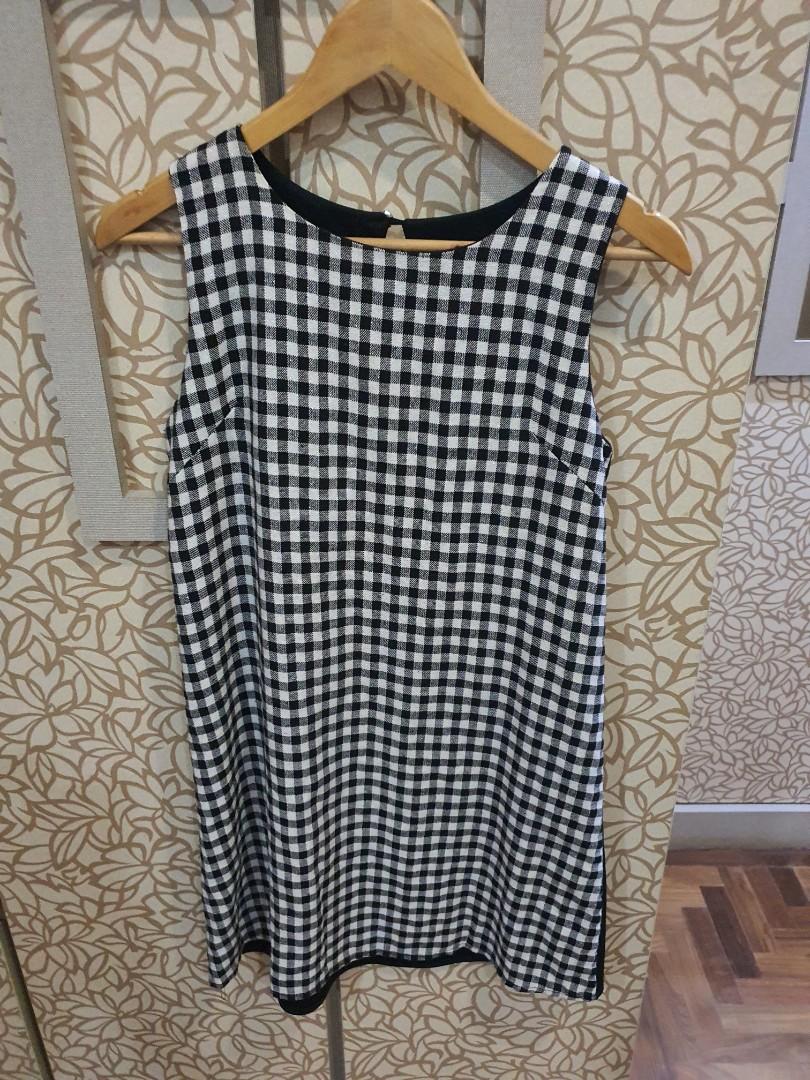 Gingham shift dress best sale