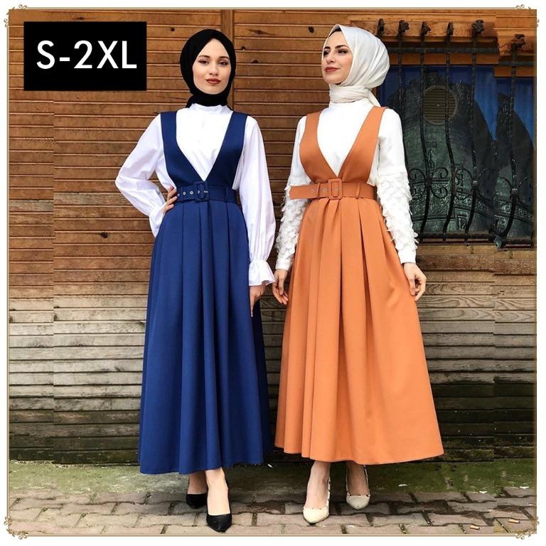 Pinafore dress cheap muslimah