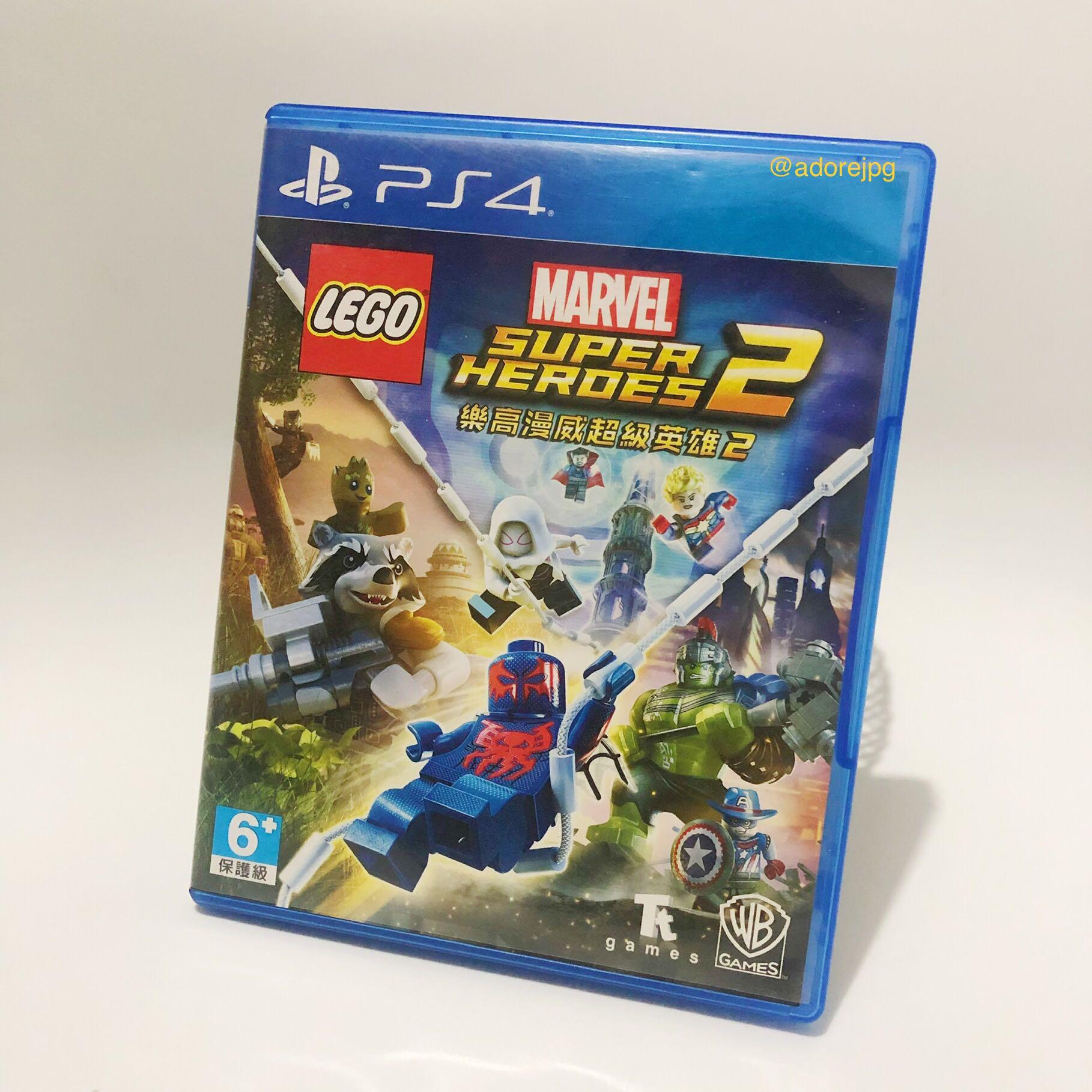 [PS4] LEGO Marvel Superheroes 2 (R3) (Category: PlayStation) located in Caloocan City. Submitted by adorejpg (Listing ID 1102540580, Image 1). Description: LEGO Marvel Superheroes 2 (R3) English/Chinese “Join your favorite Super Heroes and Super Villains from different eras and realities as they go head-to-head in the all-new, original adventure, LEGO Marvel Super Heroes 2!” USED CODES Includes: * Physical Copy with Case * Manual and Disc * Bough