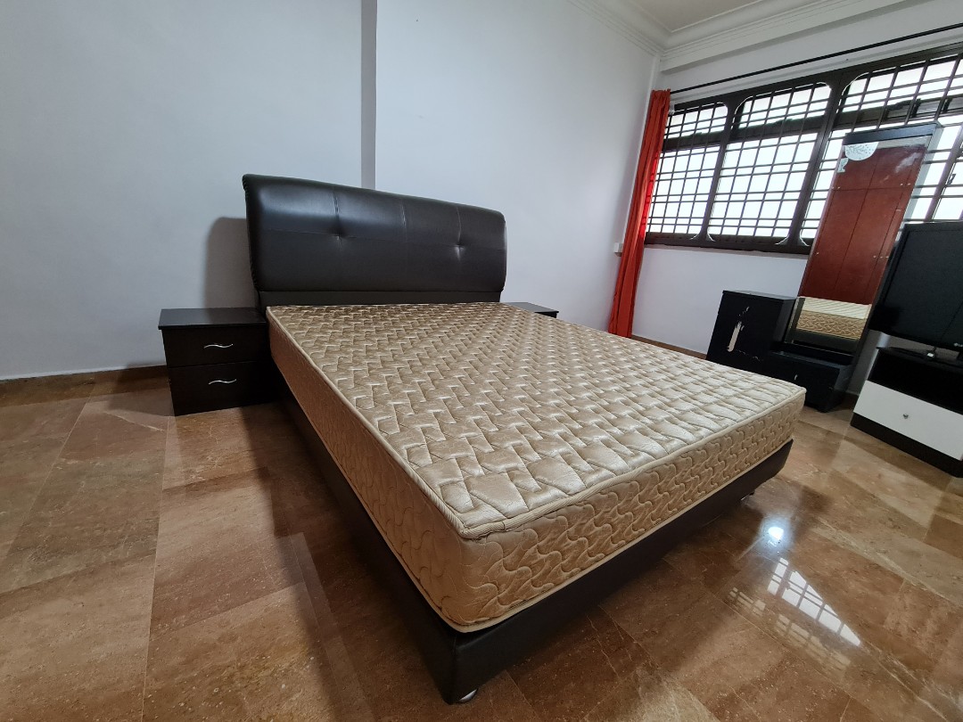 PVC Queen Size Bed Frame, Furniture & Home Living, Furniture, Bed