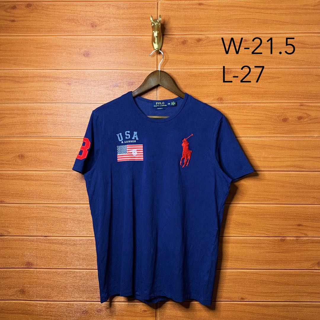 Ralph Lauren USA T-shirt, Men's Fashion, Tops & Sets, Tshirts & Polo Shirts  on Carousell
