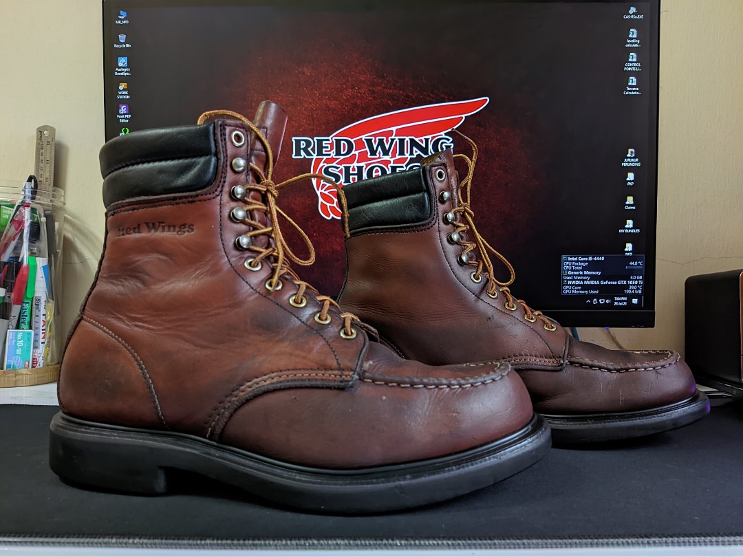 Red Wing 404, Men's Fashion, Footwear, Boots on Carousell