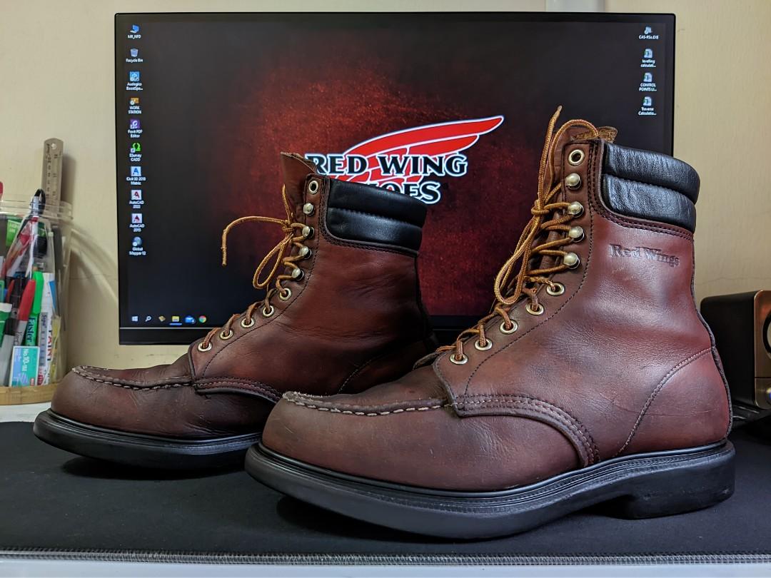 Red Wing 404, Men's Fashion, Footwear, Boots on Carousell