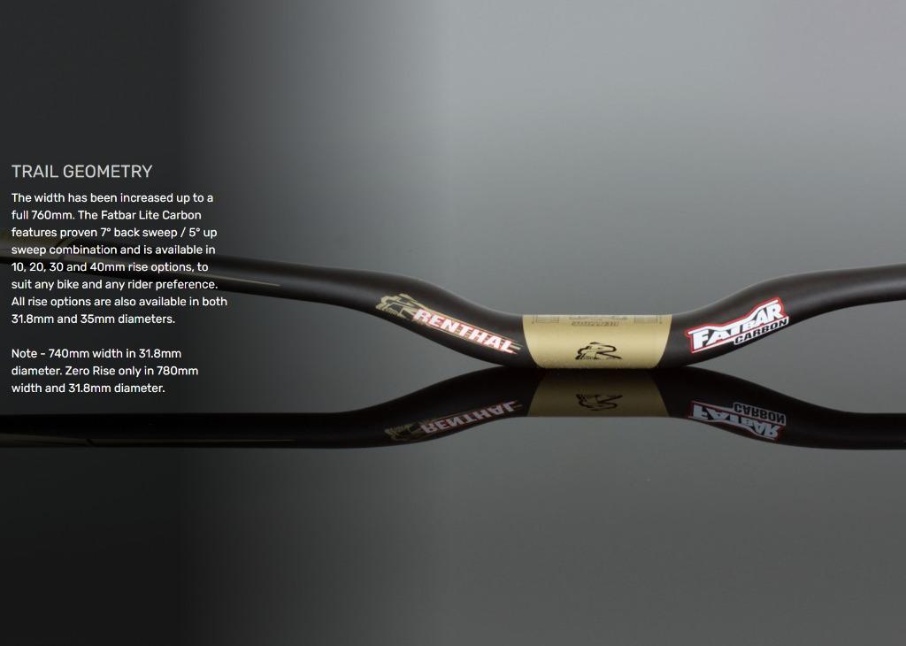 Renthal fatbar sales lite carbon 31.8