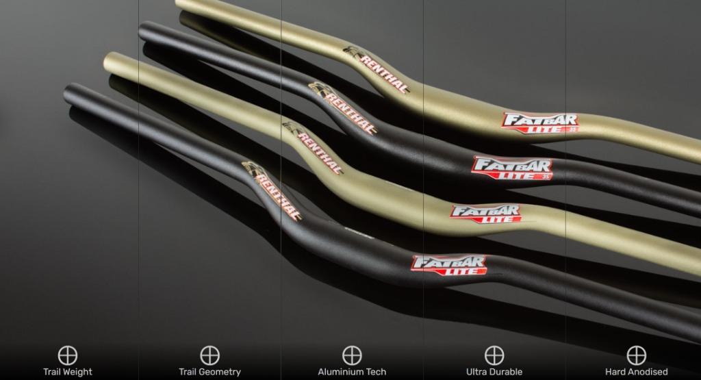 Renthal Fatbar Lite Zero 31.8mm Rise 0mm 780mm Length Black Sports Equipment Bicycles Parts Parts Accessories on Carousell