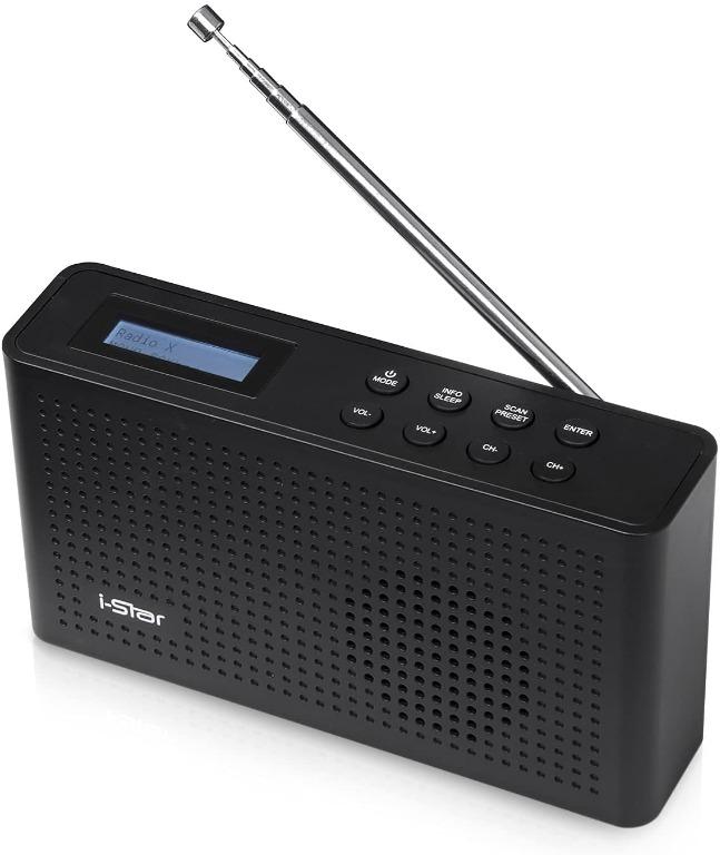 RN03 iStar DAB/DAB Digital+ & FM Radio, Portable Mains and Battery