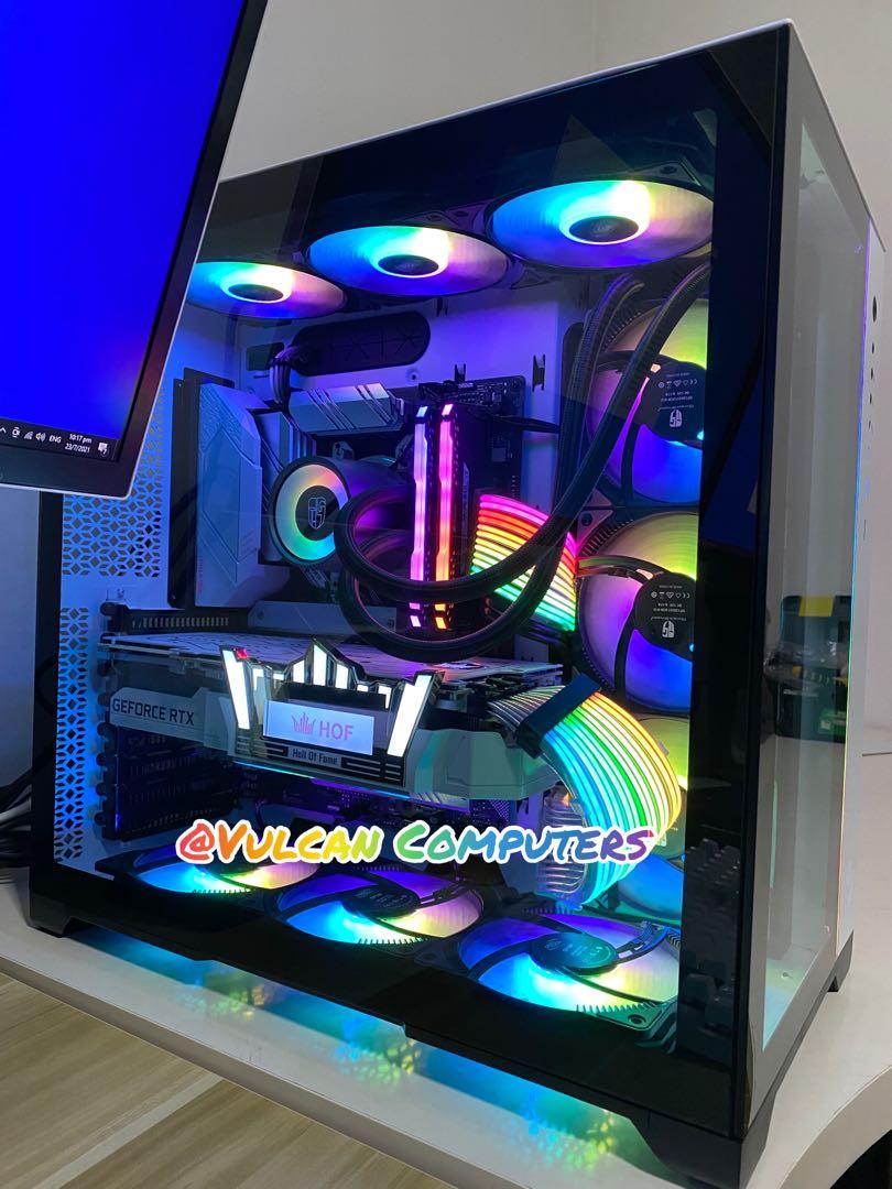 Ryzen 5 5600x RTX 2080 Ti HOF White ARGB build Gaming PC Desktop