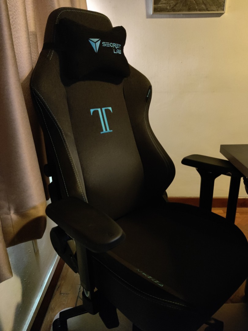 Secretlab TITAN 2020 SoftWeave Charcoal Blue, Furniture & Home Living