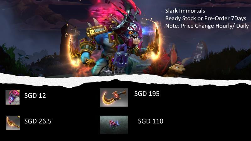 Slark Immortals ‼️Dota 2, Video Gaming, Gaming Accessories, In-Game  Products On Carousell