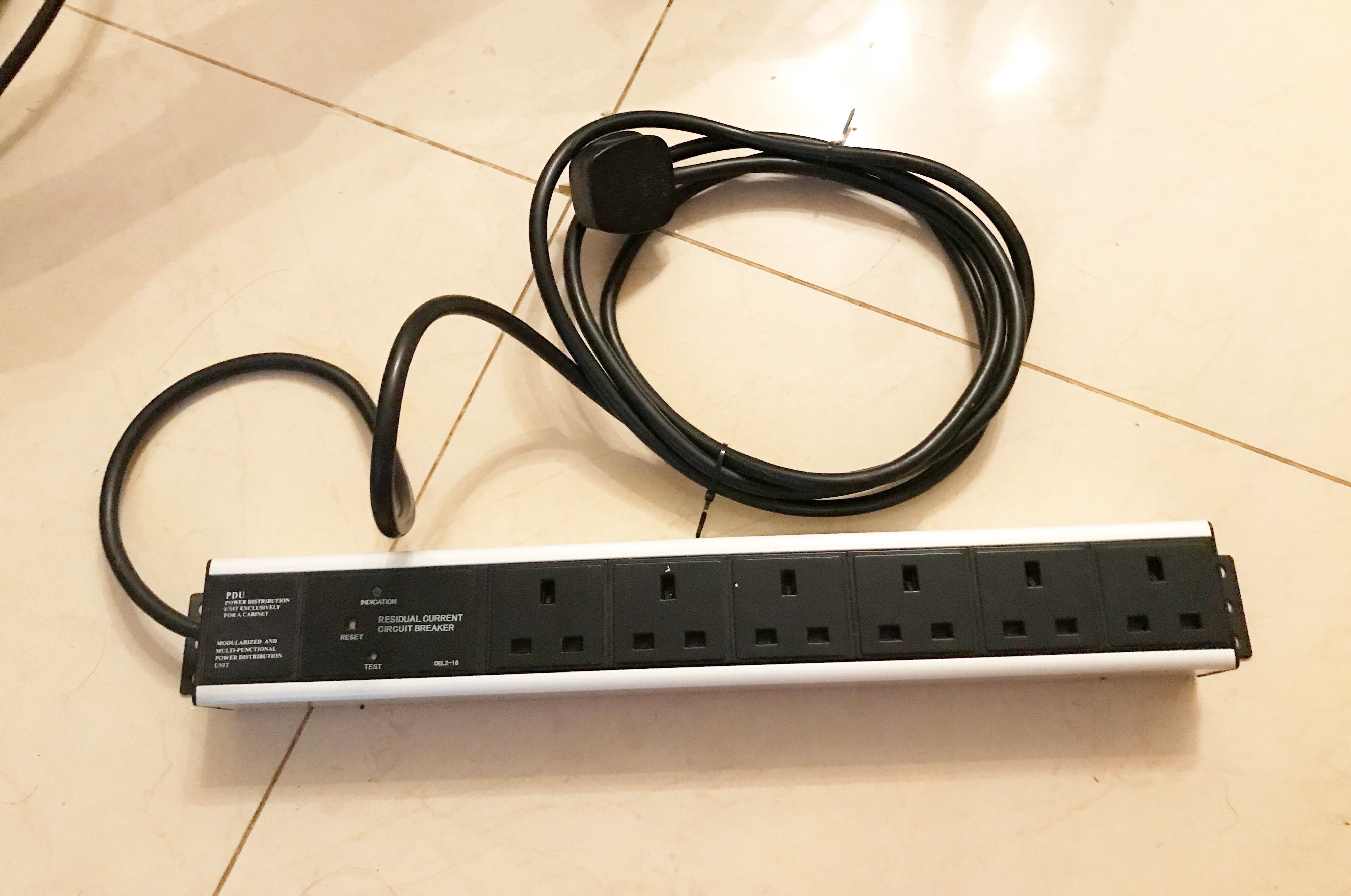 Surge Protection Power Extension Cord, 電子產品, 錄音器材 Carousell