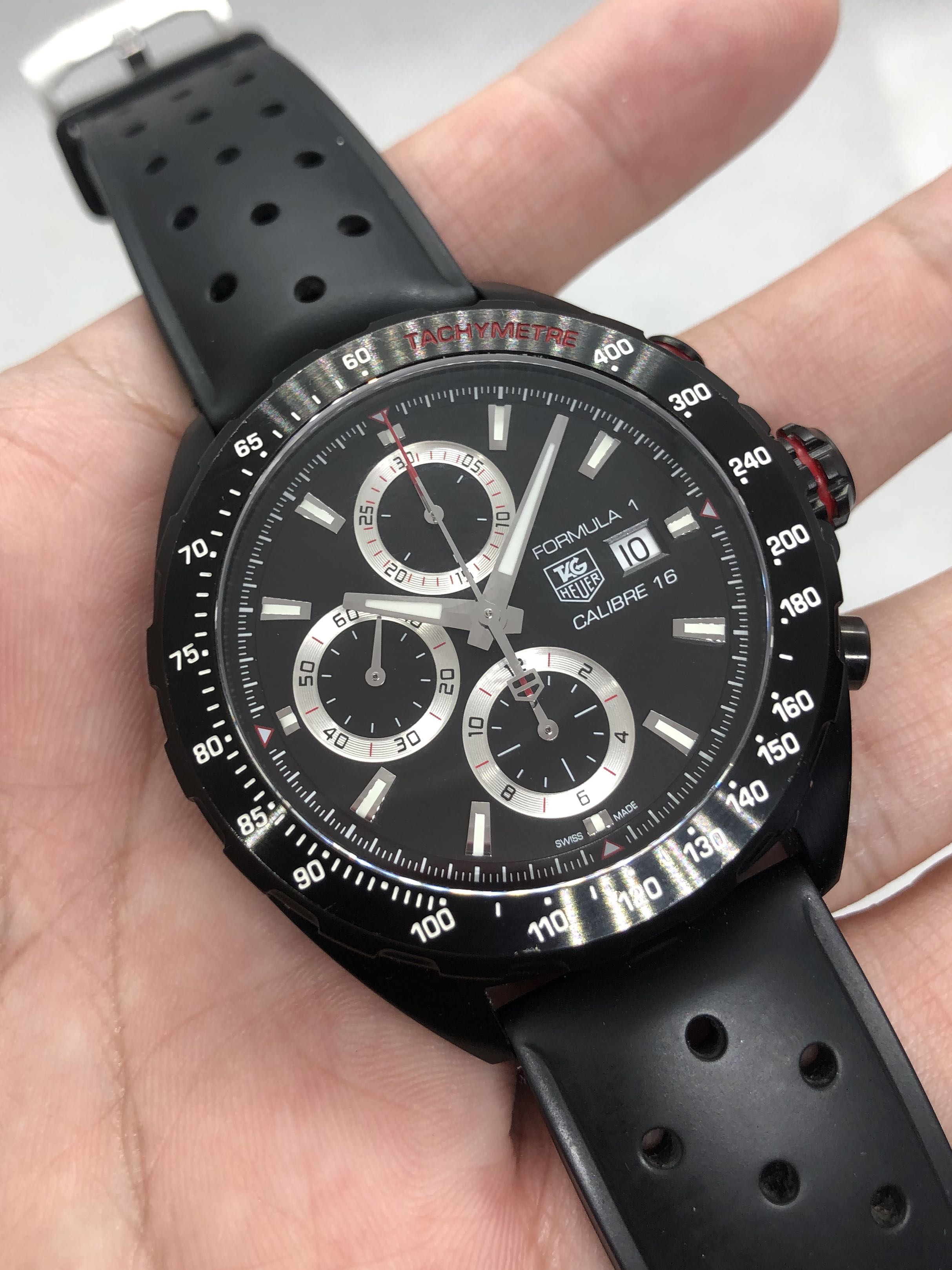 Tag heuer formula 1 calibre 16 black discount