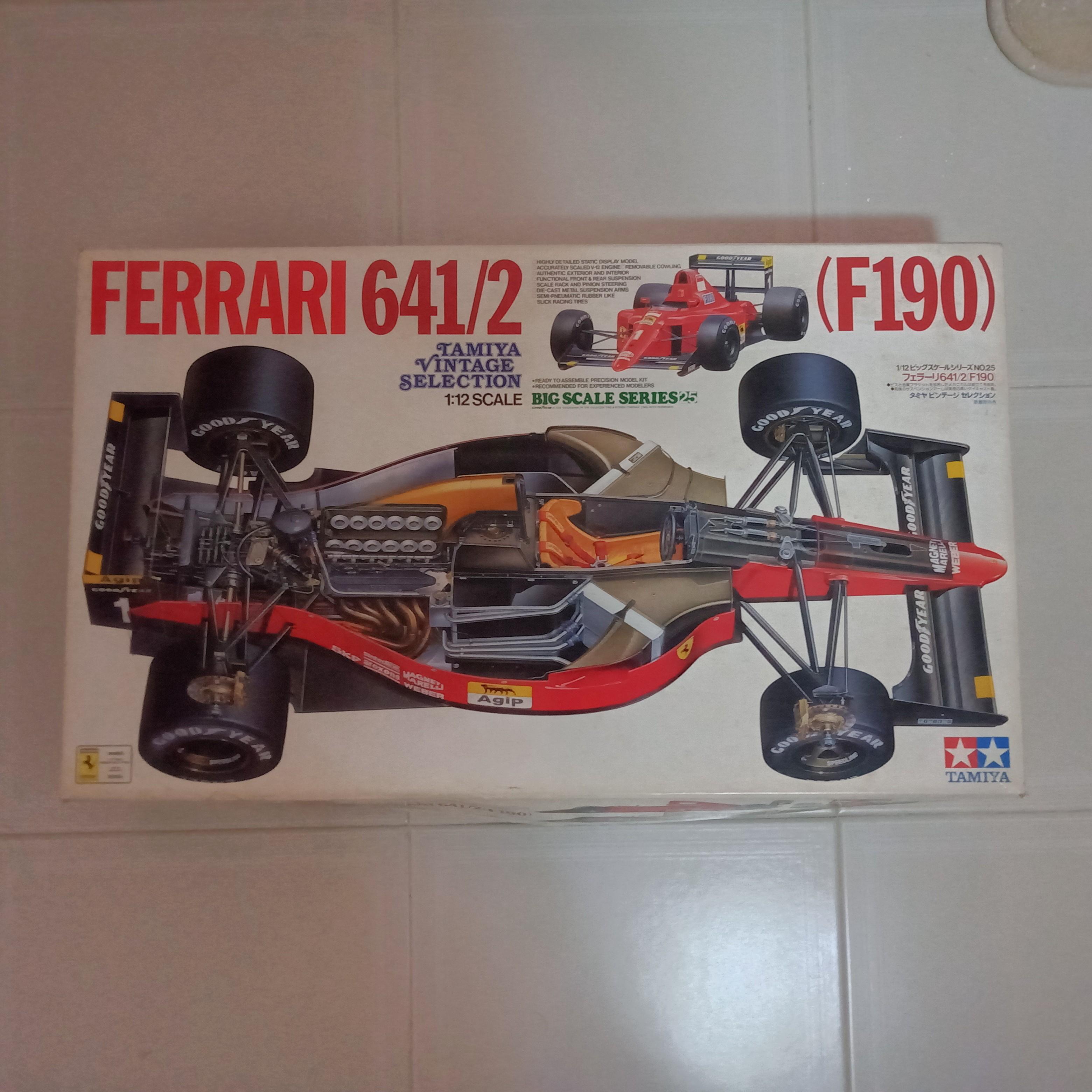 Tamiya 1/12 Scale Ferrari 641/2 (F190) Tamiya Vintage Selection 