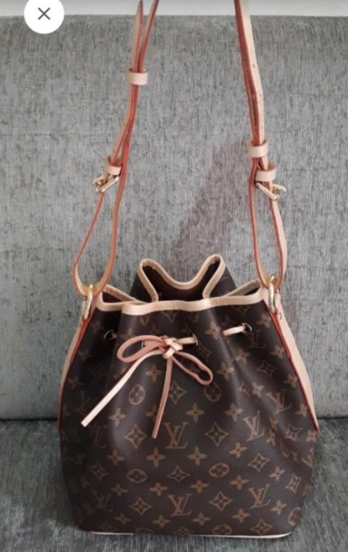 Tas Louis Vuitton LV Nano Noe Monogram Sling Bag Serut Kecil