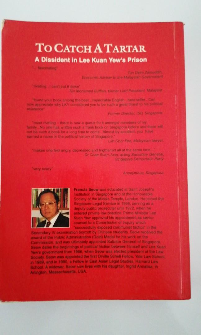 To catch a tartar by Francis T. Seow, Hobbies & Toys, Books & Magazines
