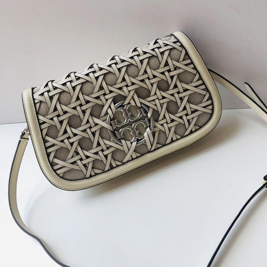 Tory burch miller straw top