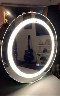 Touch Switch Round High Quality Silver LED Mirror