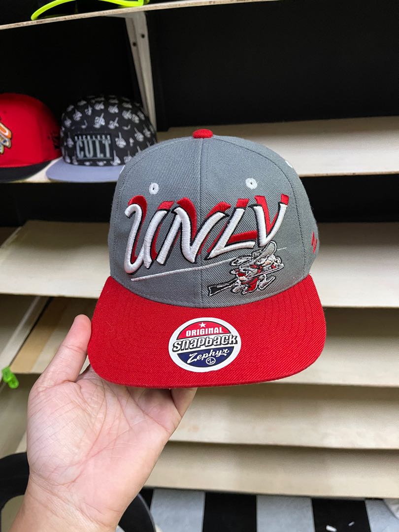 UNLV Zephyr Snapback Cap, Men's Fashion 