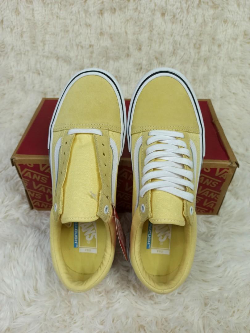 Vans Old Skool Pro Pale Banana Men s Fashion Footwear Sneakers on Carousell