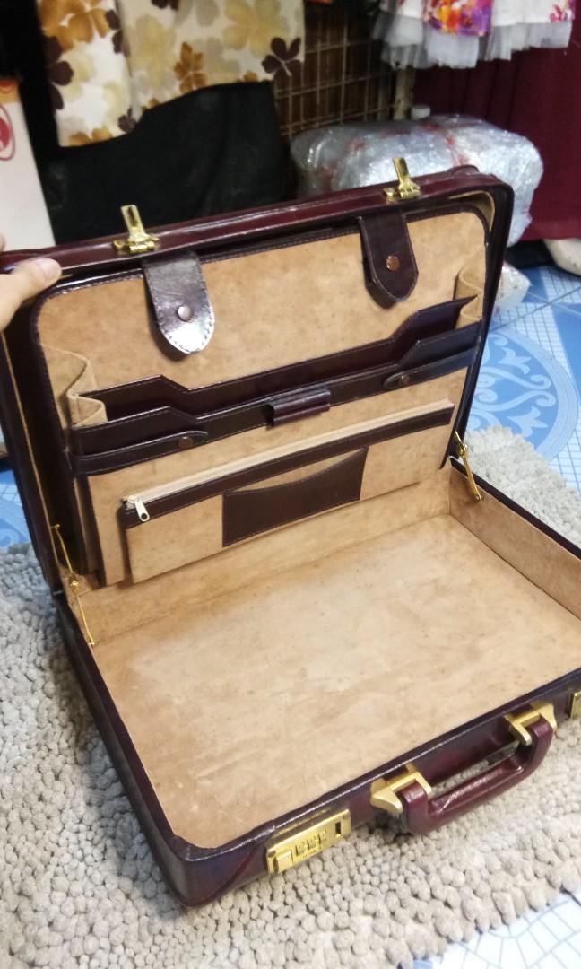 Vintage briefcase cheap