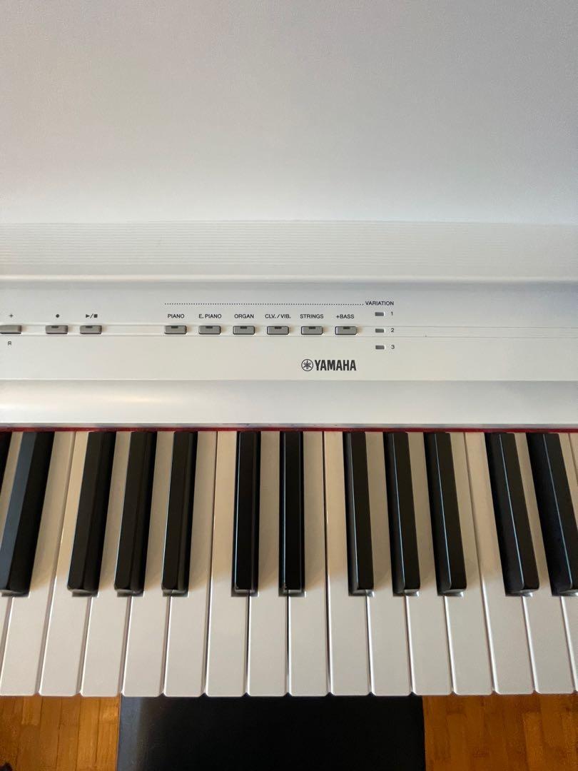 Yamaha digital piano p125 + stand + bench, Hobbies & Toys, Music