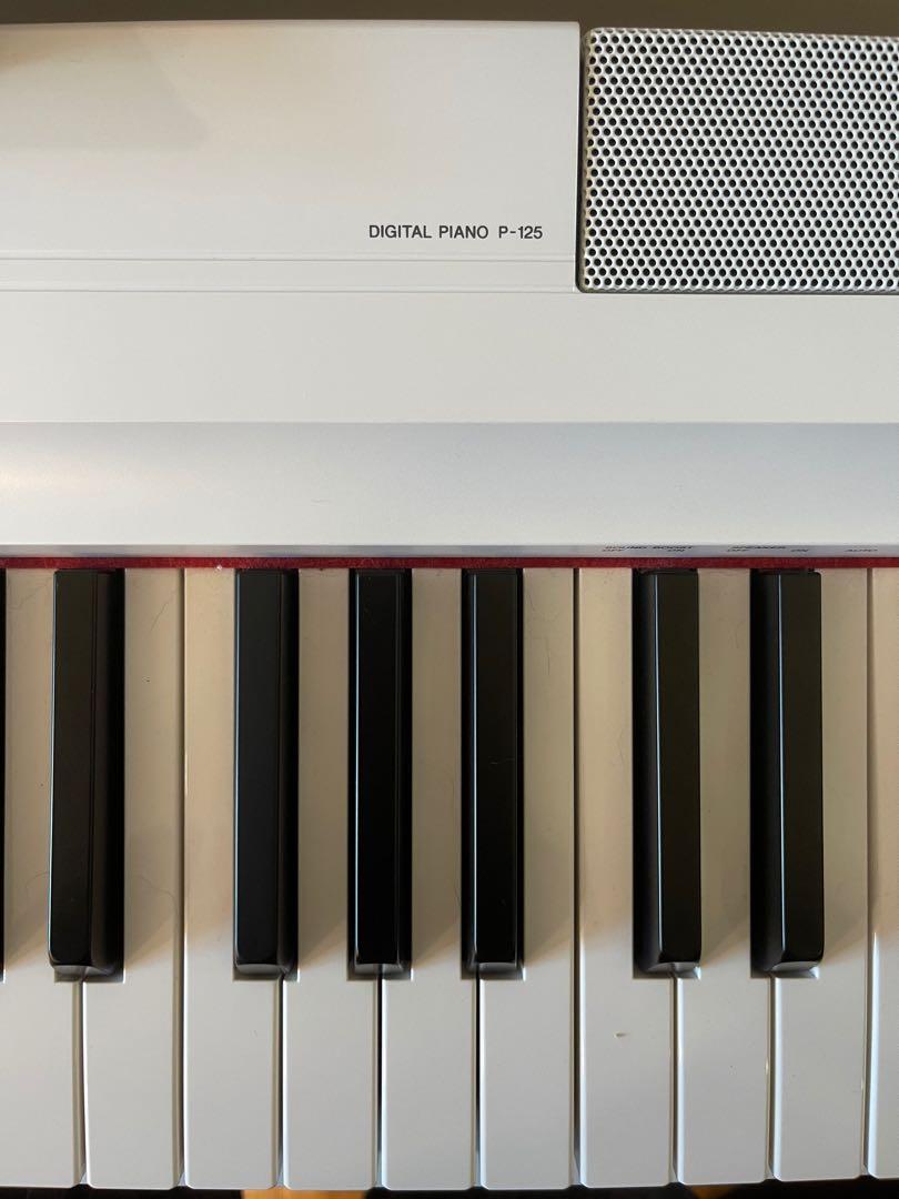 Yamaha digital piano p125 + stand + bench, Hobbies & Toys, Music