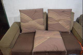 Zabuton Cushions - Japanese floor pillow Brown (  set of 3pcs)