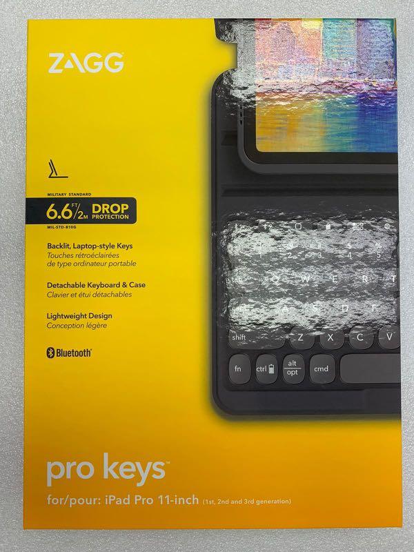 ZAGG Pro Keys Wireless Keyboard and Detachable Case for iPad Pro 11