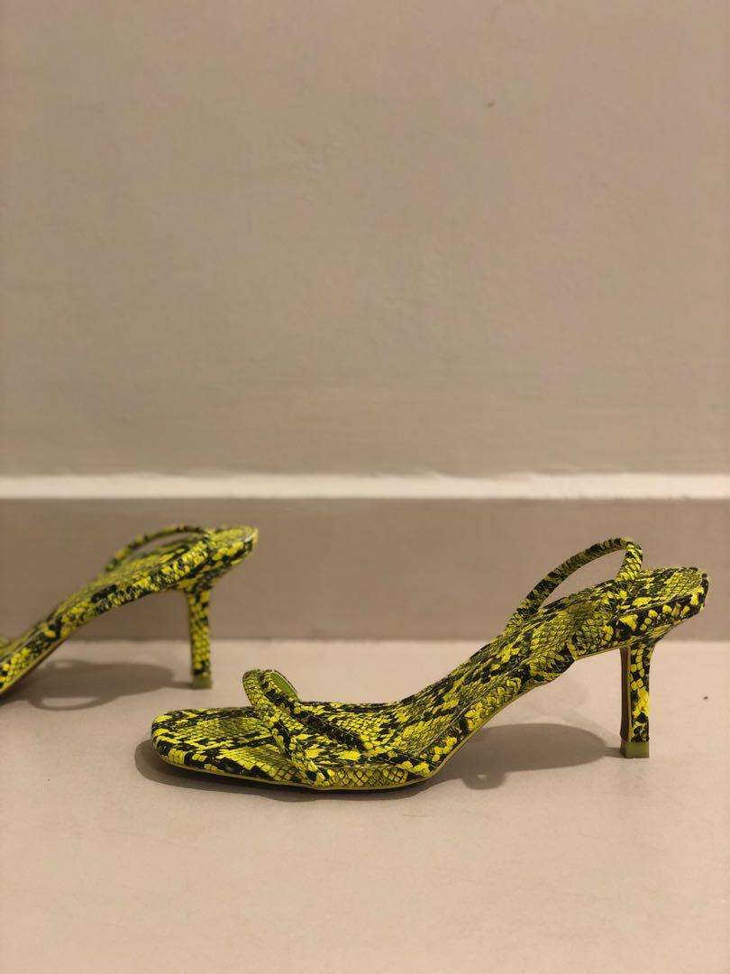 Neon kitten heels on sale