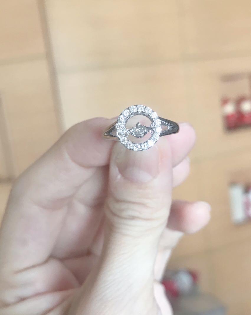 Dancing diamond ring sale