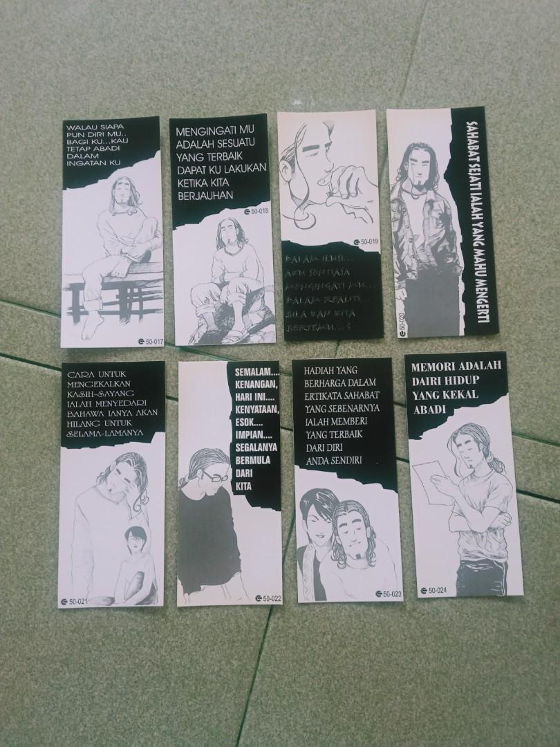 24 Pcs Vintage 90 S Blues Untuk Aku Hidup Dalam Blues Bookmarks Books Stationery Stationery On Carousell