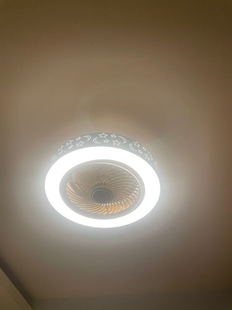 2 In 1 Led Lighting Bladeless Celling Fan Furniture Home Living Fans On Carou Led Lighting Bladeless Celling Fan, Small Circle Ceiling Lights