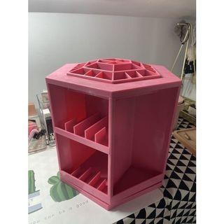 出清化妝品保養品刷具多功能六角旋轉置物架化妝品收納架