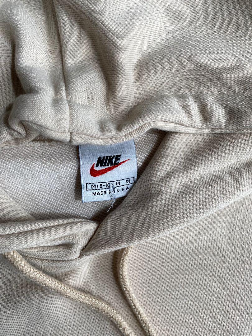 Nude Colour Vintage Nike Small Swoosh Hoodie