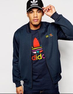 Adidas originals x pharrell williams printed bomber jacket top