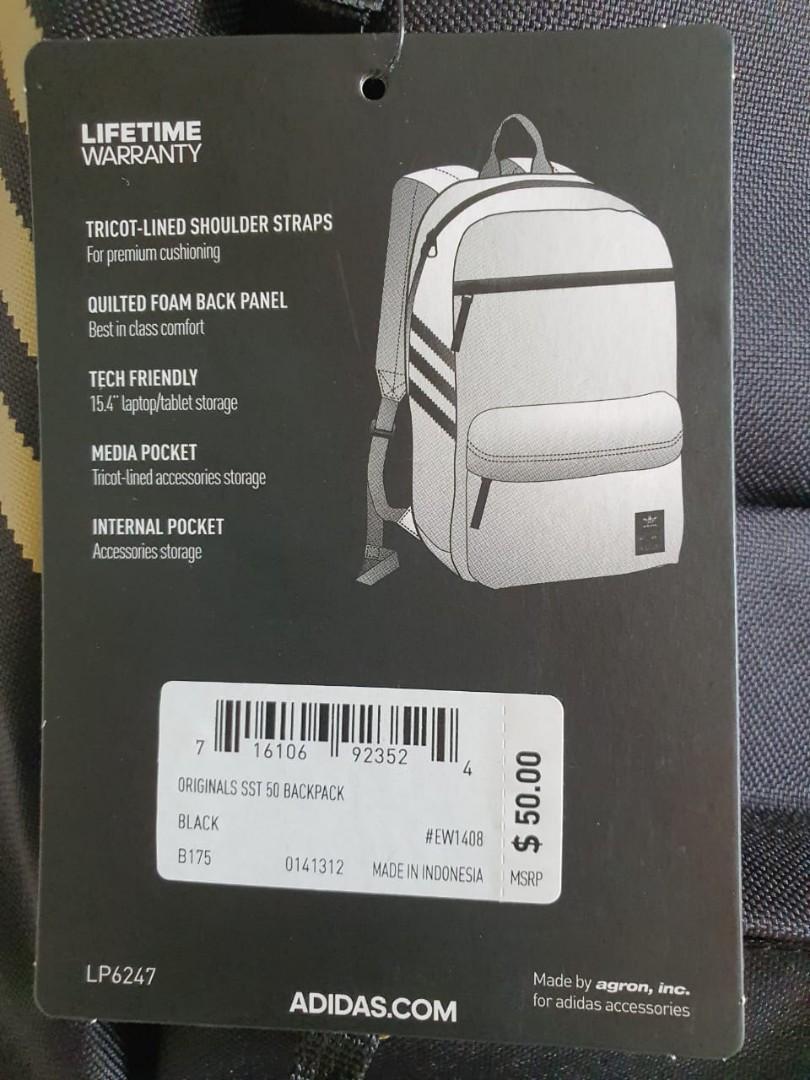 Agron inc adidas backpack warranty hotsell