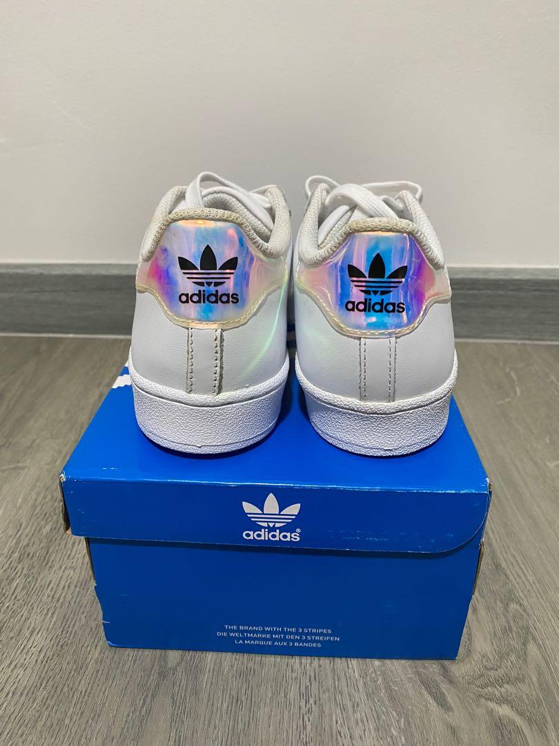 Adidas Junior Superstar Hologram Sneakers Women s Fashion