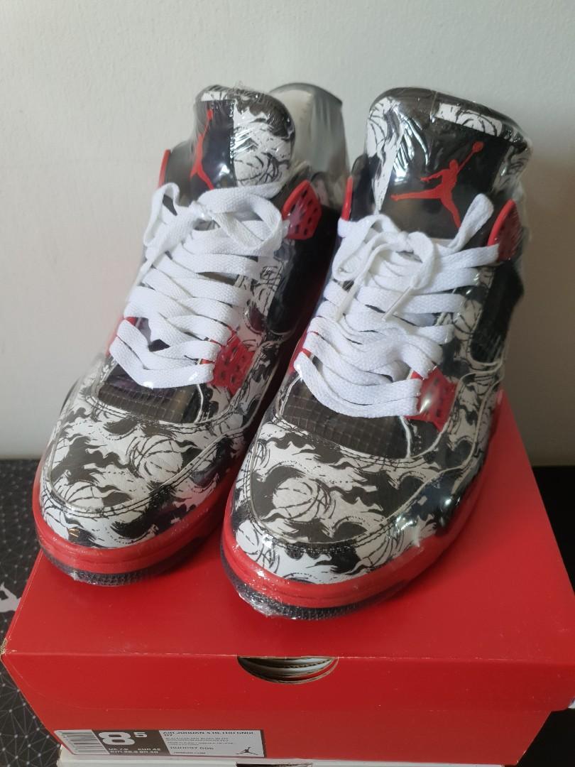 Air Jordan 4 Tattoo US8.5 Men s Fashion Footwear Sneakers on Carousell