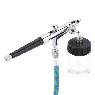 Airbrush Paint Sprayer Dual-Action Spray Painting Tool with Hose 3 Tips 2 Cups for Art Painting Tattoo Manicure Spray Model Nail