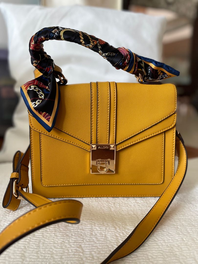 Aldo mustard deje yellow bag