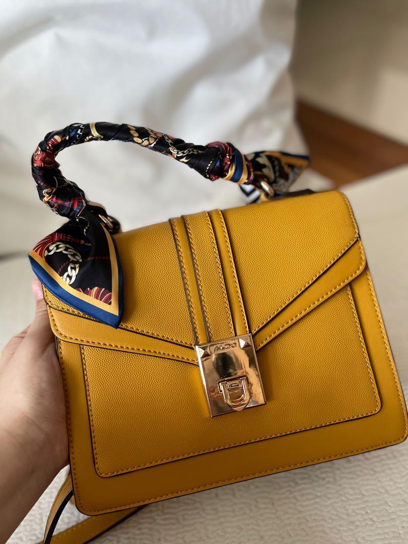Aldo mustard sale yellow bag