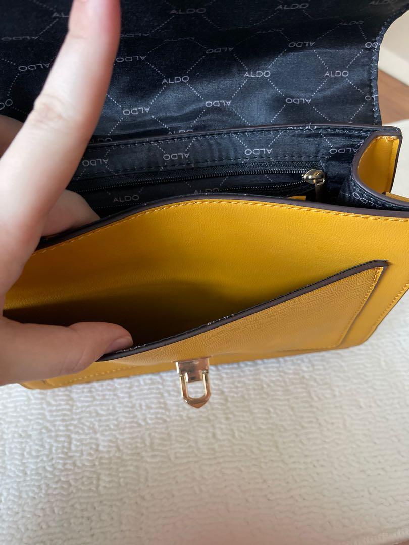 Aldo top mustard bag