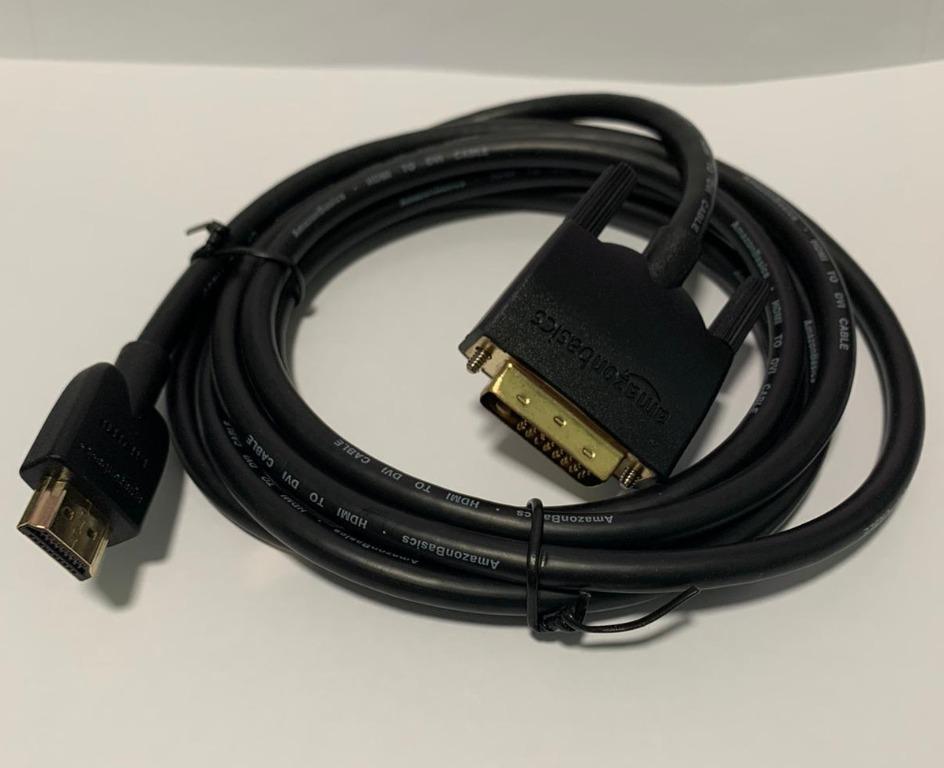 Basics HDMI to DVI Cable Black 6ft, Computers & Tech, Parts &  Accessories, Cables & Adaptors on Carousell